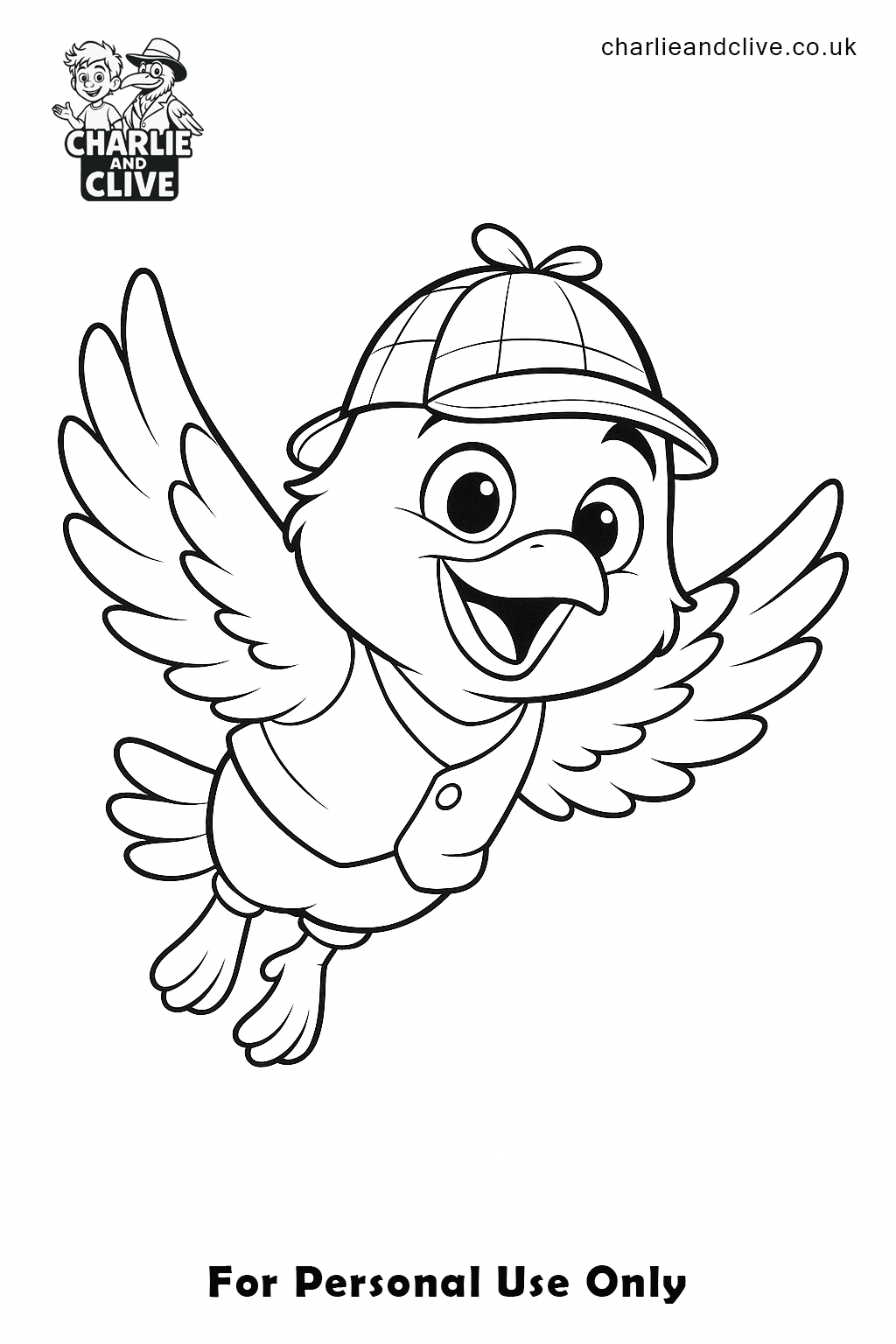 Peewee coloring page line art